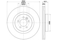 Disco de freno recubierto 54620PRO 8DD 355 118-871 Hella