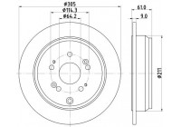 Disco de freno recubierto 54625PRO 8DD 355 118-901 Hella