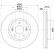 Disco de freno recubierto 55536PRO 8DD 355 119-251 Hella