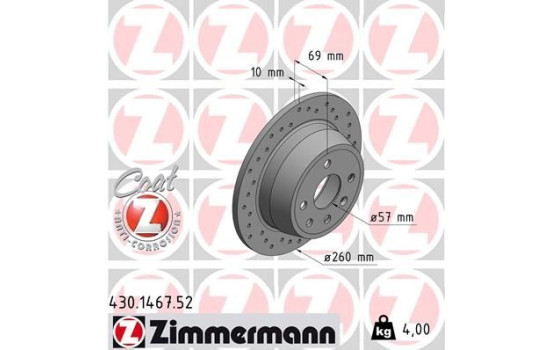 Disco de freno Sport Z 430.1467.52 Zimmermann, Imagen 2