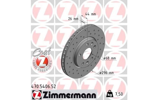 Disco de freno Sport Z 470.5406.52 Zimmermann, Imagen 2