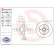 Disco de freno trasero 08.5005.14 Brembo, Miniatura 4