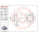Disco de freno trasero 08.5729.14 Brembo, Miniatura 4