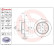 Disco de freno trasero 08.7104.14 Brembo, Miniatura 4