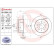 Disco de freno trasero 08.8094.50 Brembo, Miniatura 3