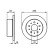 Disco de freno trasero BD1002 Bosch, Miniatura 5