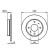 Disco de freno trasero BD1102 Bosch, Miniatura 5