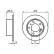 Disco de freno trasero BD121 Bosch