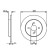 Disco de freno trasero BD1258 Bosch
