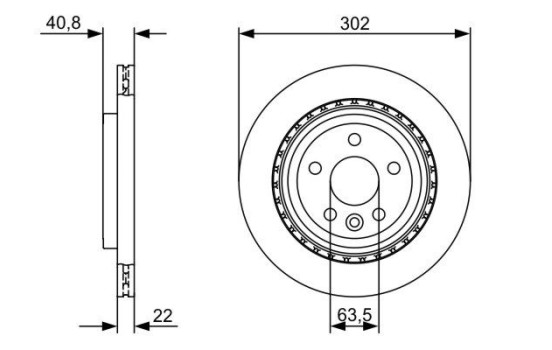 Disco de freno trasero BD1297 Bosch, Imagen 5