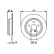Disco de freno trasero BD1308 Bosch, Miniatura 5