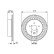 Disco de freno trasero BD1458 Bosch, Miniatura 5