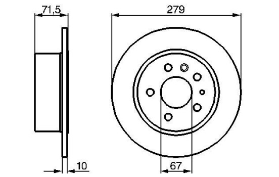 Disco de freno trasero BD159 Bosch, Imagen 5