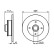Disco de freno trasero BD273 Bosch, Miniatura 5