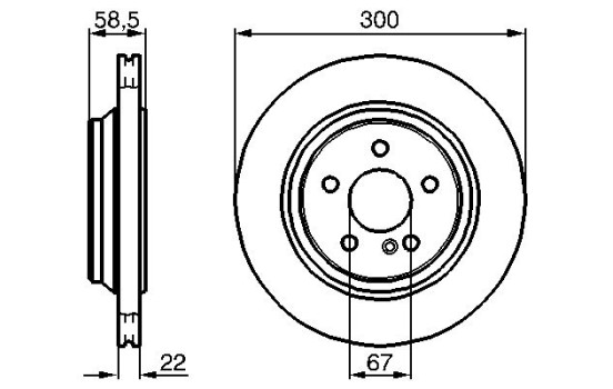 Disco de freno trasero BD402 Bosch, Imagen 4
