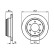 Disco de freno trasero BD422 Bosch, Miniatura 5