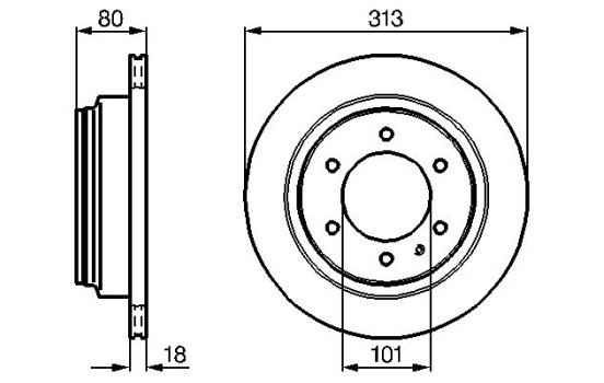 Disco de freno trasero BD422 Bosch, Imagen 5