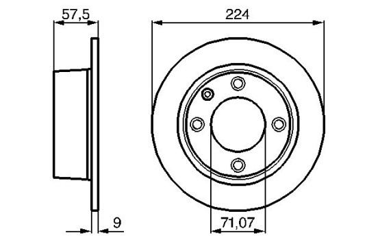 Disco de freno trasero BD523 Bosch, Imagen 5