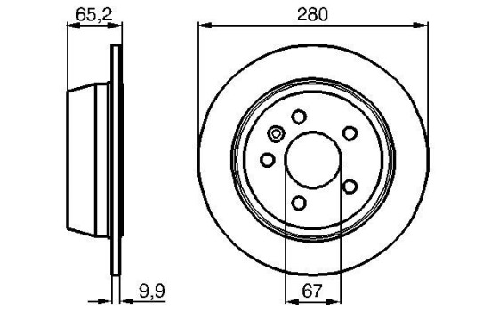 Disco de freno trasero BD772 Bosch, Imagen 5