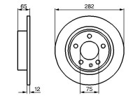 Disco de freno trasero BD790 Bosch