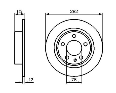 Disco de freno trasero BD790 Bosch