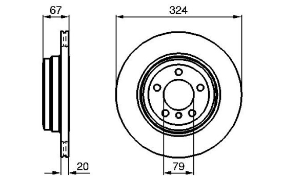 Disco de freno trasero BD898 Bosch, Imagen 5