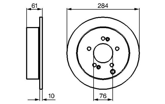 Disco de freno trasero BD967 Bosch, Imagen 5