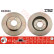 Disco de freno trasero delantero DF4933 TRW