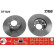 Disco de freno trasero DF1029 TRW