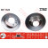 Disco de freno trasero DF1122 TRW