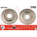 Disco de freno trasero DF1224 TRW