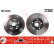 Disco de freno trasero DF1540 TRW