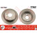 Disco de freno trasero DF1561 TRW