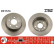 Disco de freno trasero DF1574 TRW