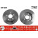 Disco de freno trasero DF1651 TRW
