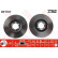 Disco de freno trasero DF1707 TRW