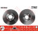 Disco de freno trasero DF2652 TRW