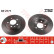 Disco de freno trasero DF2777 TRW