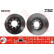 Disco de freno trasero DF2787 TRW