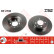 Disco de freno trasero DF2792 TRW