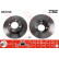 Disco de freno trasero DF2799 TRW