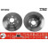 Disco de freno trasero DF3092 TRW