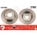 Disco de freno trasero DF4005 TRW