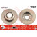 Disco de freno trasero DF4038 TRW