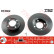 Disco de freno trasero DF4062 TRW