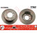 Disco de freno trasero DF4088S TRW