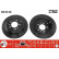 Disco de freno trasero DF4130 TRW