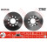 Disco de freno trasero DF4186 TRW