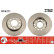 Disco de freno trasero DF4211 TRW, Miniatura 2