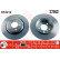 Disco de freno trasero DF4212 TRW